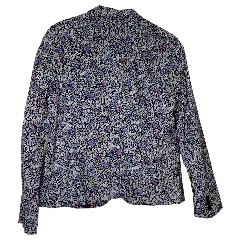 Talbots floral blazer with long sleeves. Two button closure. Size 14 - Picture 4 of 7